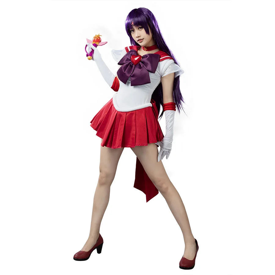 women cosplay costumes for family - groupsSailor Super S Film Sailor Mars Rei Hino Raye Cosplay Costumes mp001407