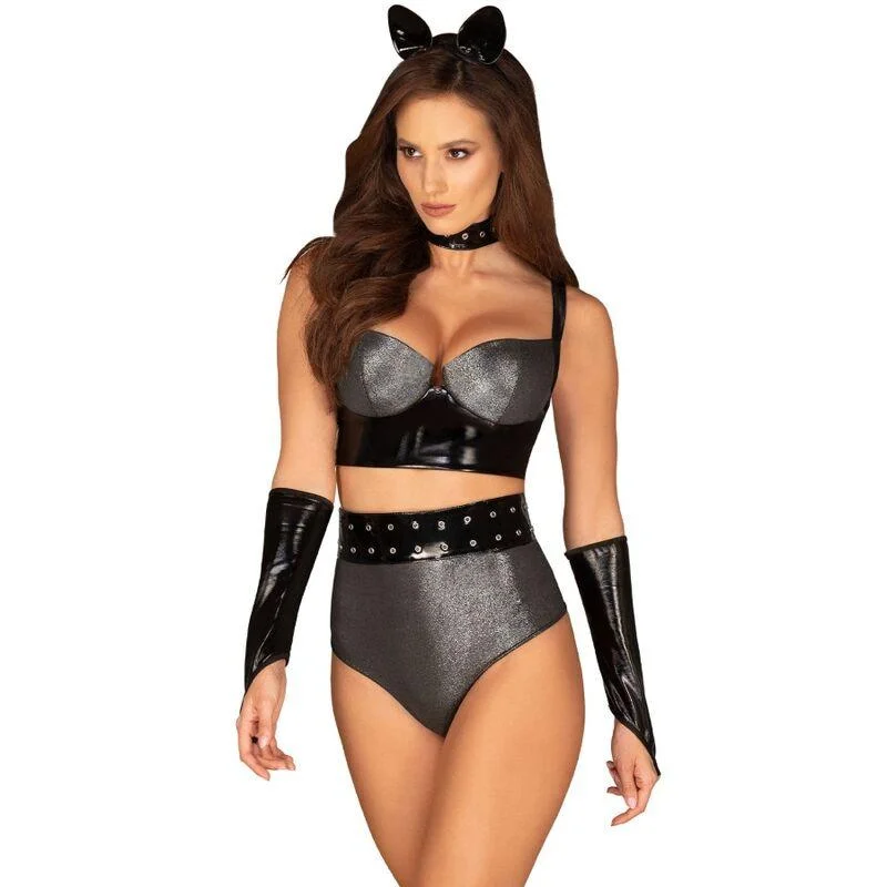 modern women sexy lingerie trendsObsessive - Silveria Set L/Xl