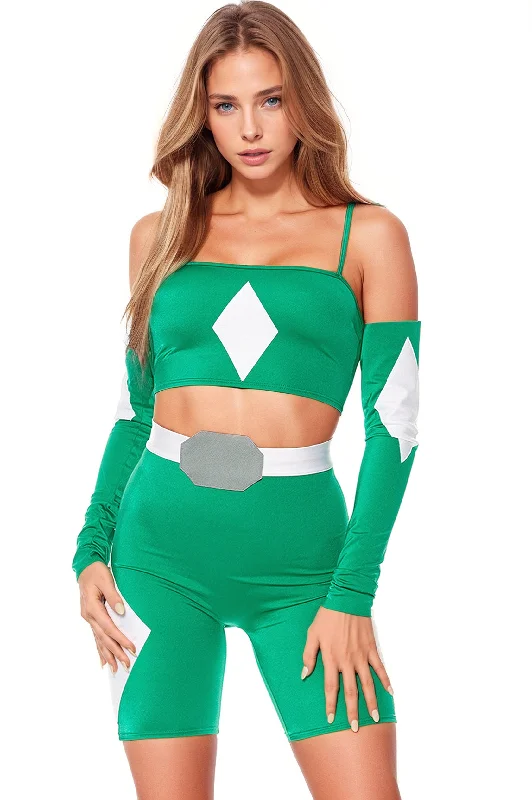 women plus - size cosplay costumes comfortGreen Hero Superhero Costume