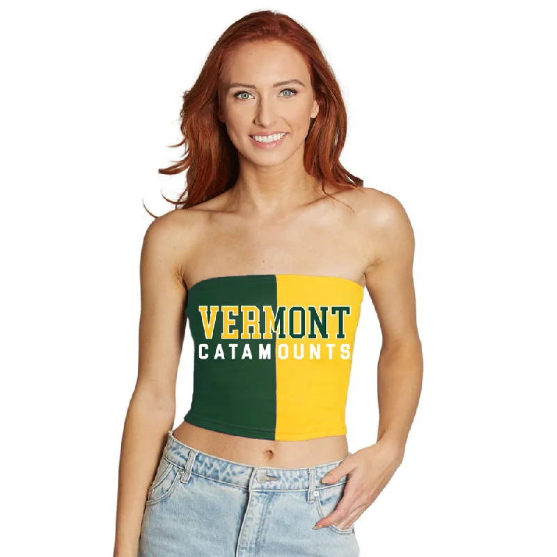 bandeau - style women tube top for a sleek and minimal lookVermont Two Tone Tube Top