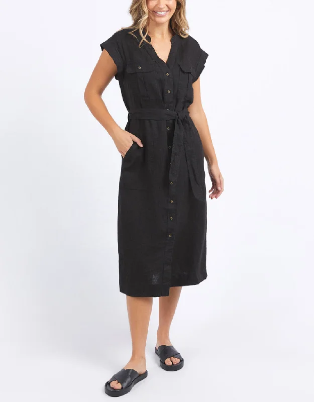 Harlow Midi Dress - Black