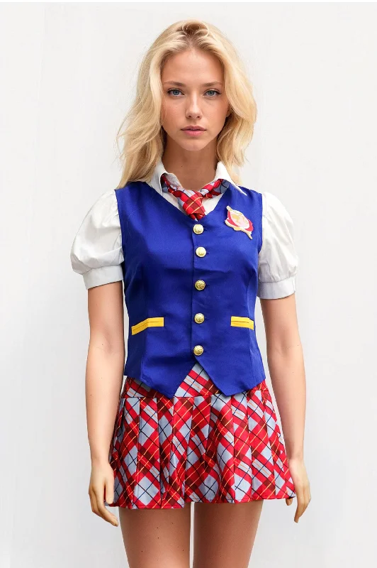 women cross - gender cosplay costumesCartoon School Girl Barbie Costume