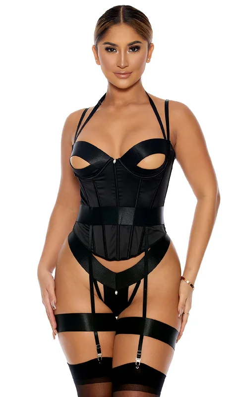 shapewear panties for women with body shapingYou Can Peek Bustier with Garters, Panty, and Thigh Straps