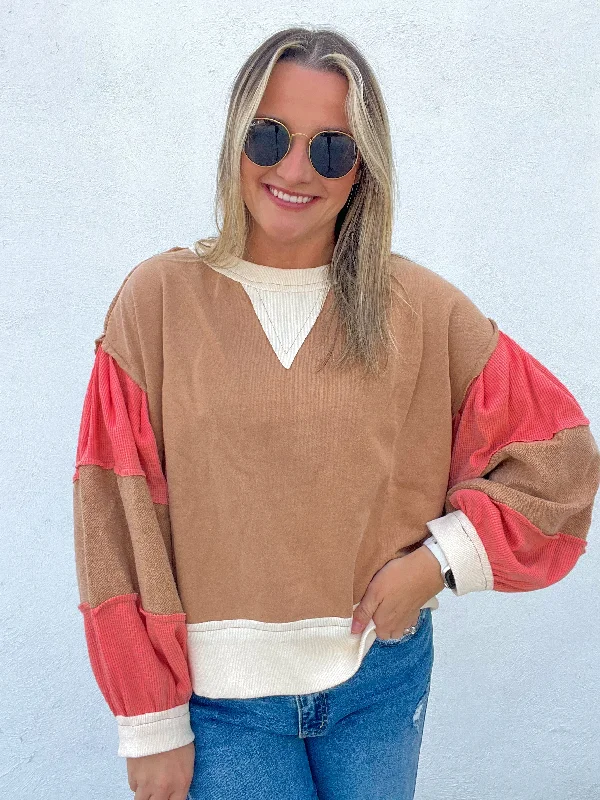 Ruffled Cuff Women Long Sleeve Top with a Feminine TouchFalling For Fall Pullover