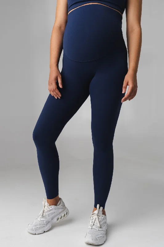 Women's Tight Trousers with Mesh Panels in Black for a Sexy and Modern AppearanceCloud II™ Maternity Pant - Sapphire