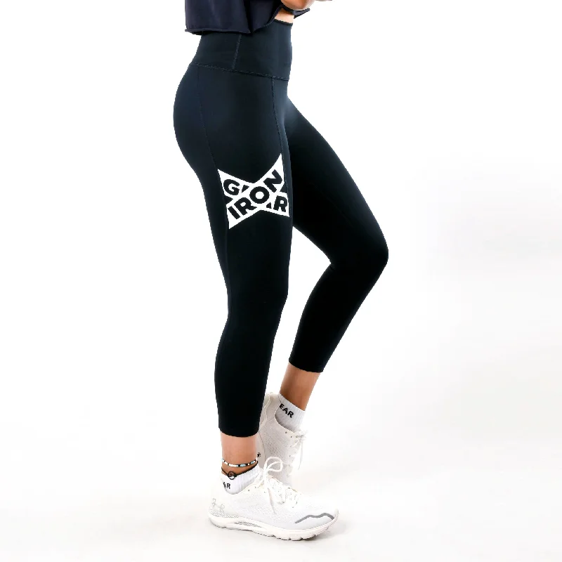 Women's Tight Trousers with Mesh Panels in Black for a Sexy and Modern AppearanceConfident Leggings