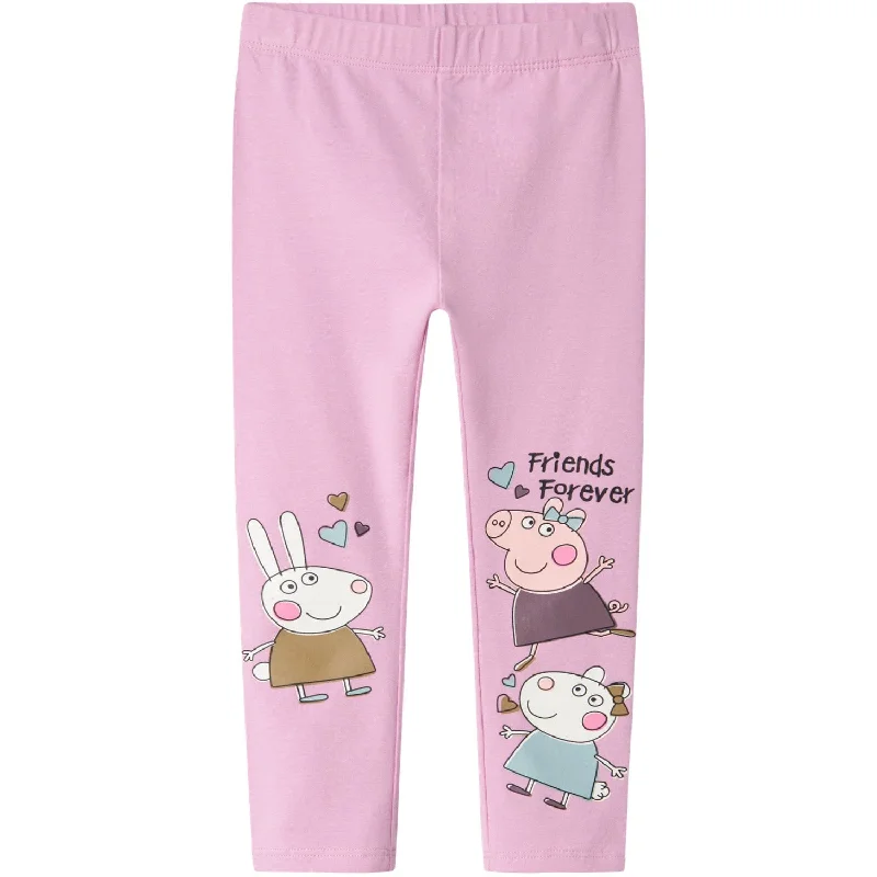 Women's Fleece - Lined Tight Trousers in Dark Blue for Warmth in Cold WeatherName It Pastel Lavender Amma Peppa Pig Leggings