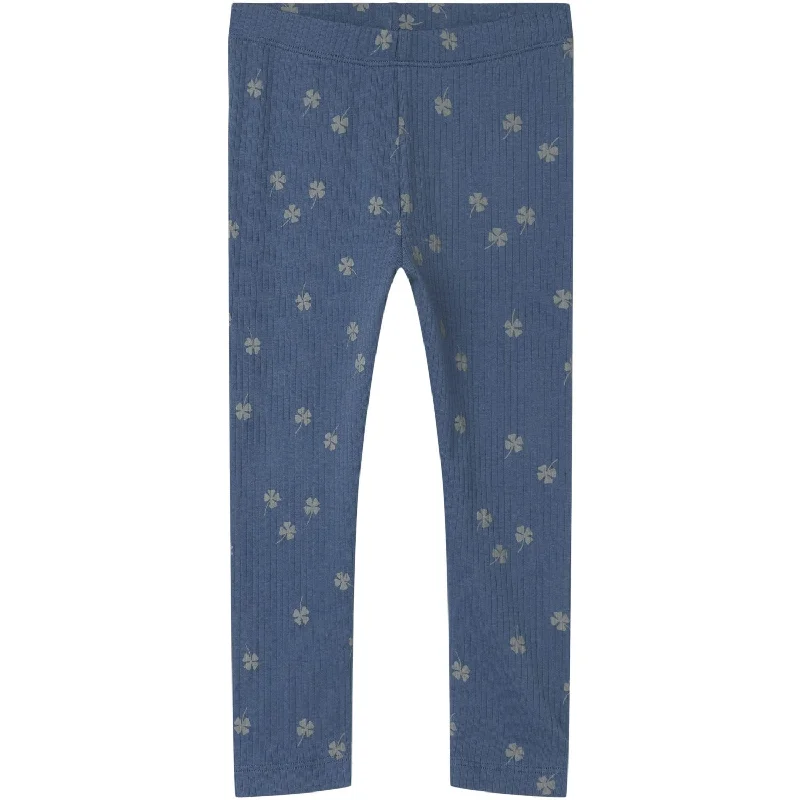 Women's Fleece - Lined Tight Trousers in Dark Blue for Warmth in Cold WeatherName It Vintage Indigo Noellus Slim Leggings