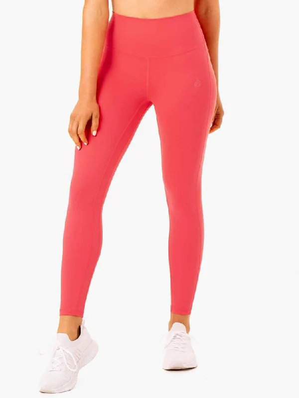 Women's Metallic Tight Trousers in Gold for a Glamorous Party EnsembleRyderwear | NKD Align Leggings - Watermelon