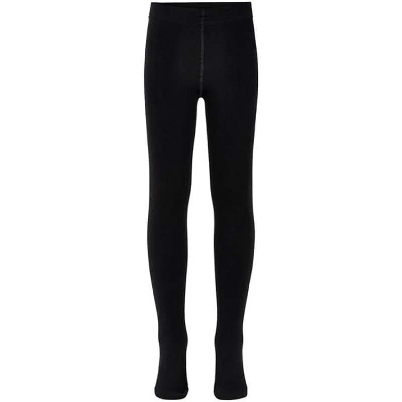 Women's High - Waisted Tight Trousers with Side Slits in Beige for a Trendy LookThe New Basic Noos Fleece Tights Black