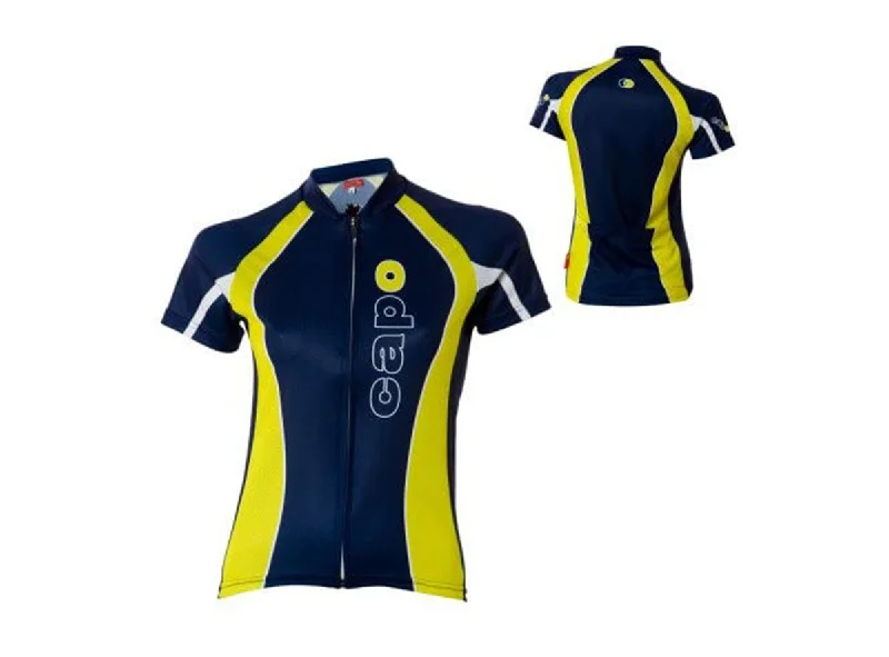 Capoforma Stella Short Sleeve Road Jersey - Womens - Navy-Yellow