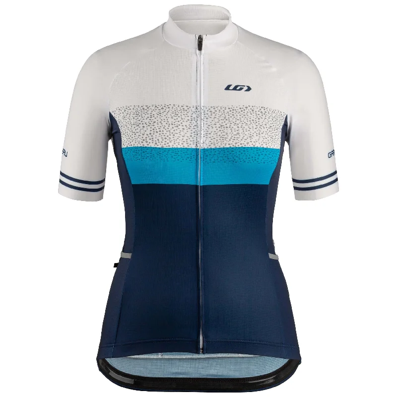 Louis Garneau Premium Short Sleeve Jersey - Womens - Blue Hawaii Line - 2022