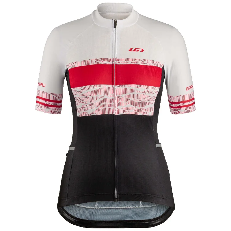 Louis Garneau Premium Short Sleeve Jersey - Womens - Dark Pink Line - 2022