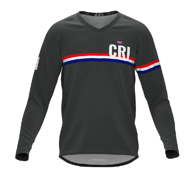 MTB BMX Cycling Jersey Long Sleeve Code Costa Rica Gray for Men and Women