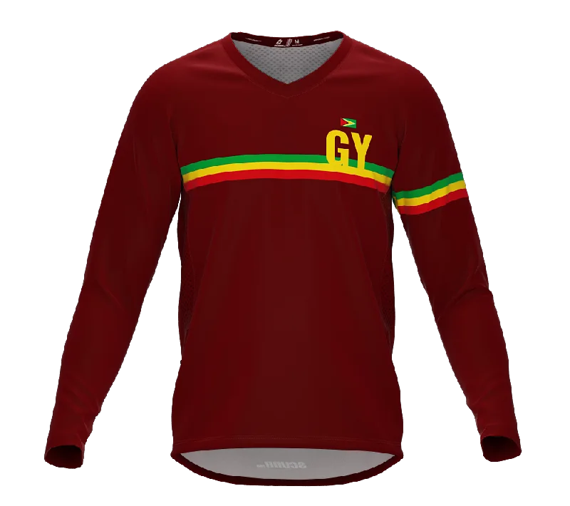 MTB BMX Cycling Jersey Long Sleeve Code Guyana Vine for Men and Women