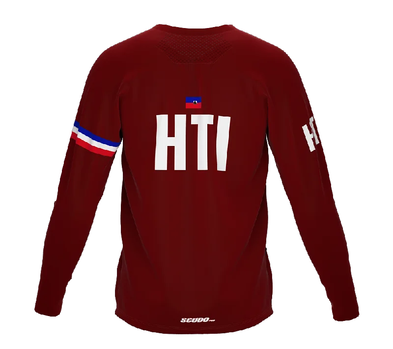 MTB BMX Cycling Jersey Long Sleeve Code Haiti Vine for Men and Women