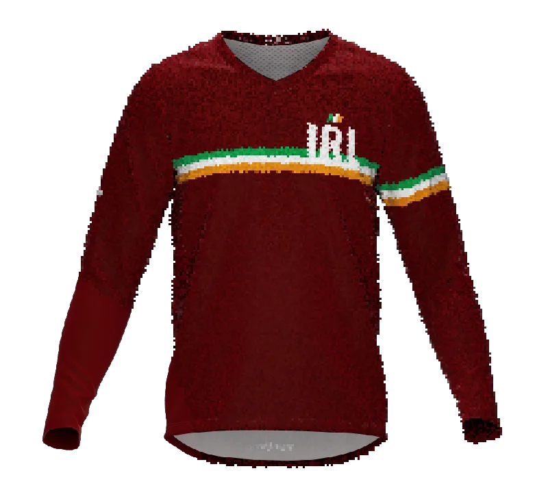 MTB BMX Cycling Jersey Long Sleeve Code Ireland Vine for Men and Women