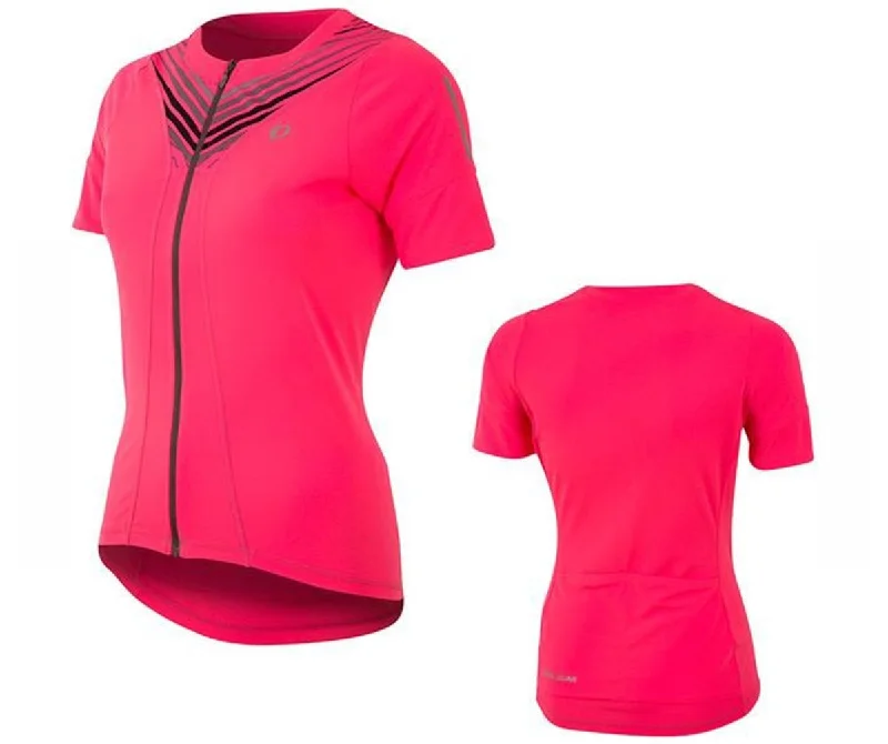 Pearl Izumi Select Pursuit Short Sleeve Road Jersey - Womens - Screaming Pink Whirl