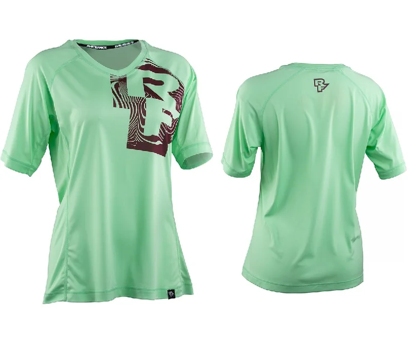 Race Face Nimby Short Sleeve Mesh Jersey - Womens - Lime - 2020