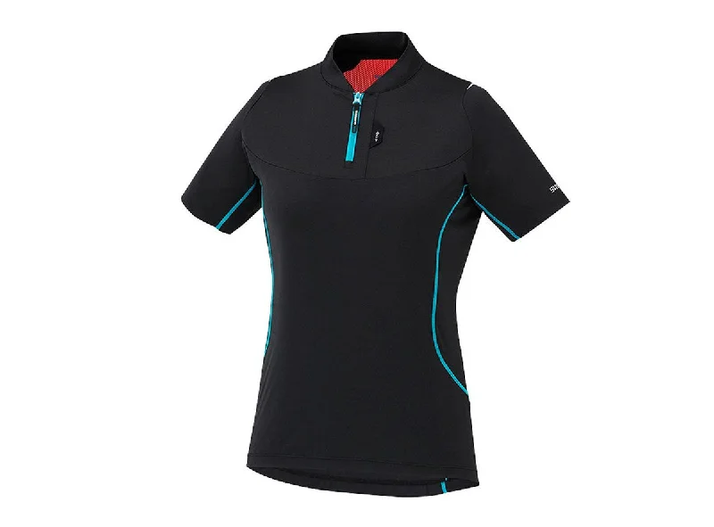 Shimano Touring Short Sleeve Road Jersey - Womens - Black