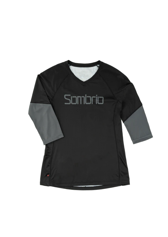 Sombrio Vista 2 3/4 Sleeve MTB Jersey - Womens - Mushroom Black