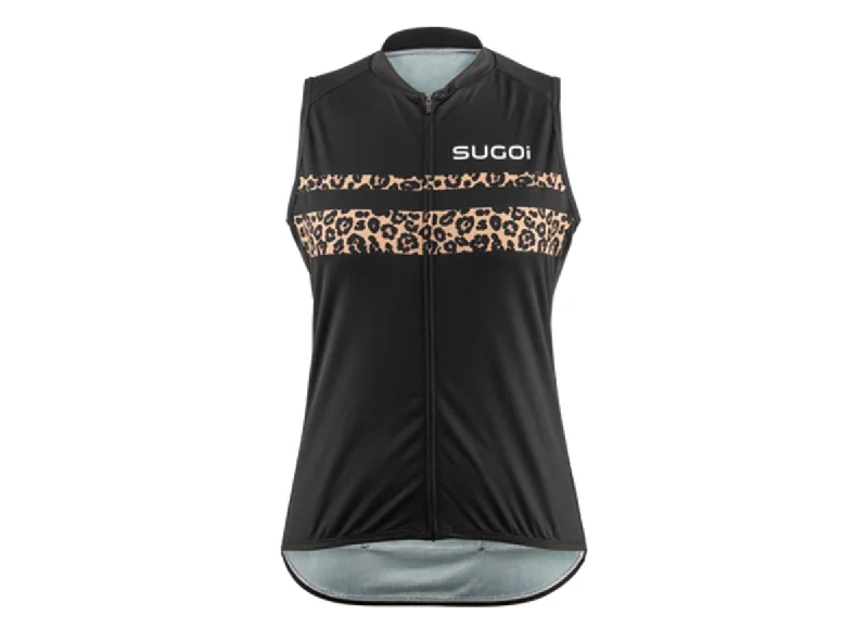 Sugoi Evolution Zap Sleeveless Jersey - Womens - Black-Leopard