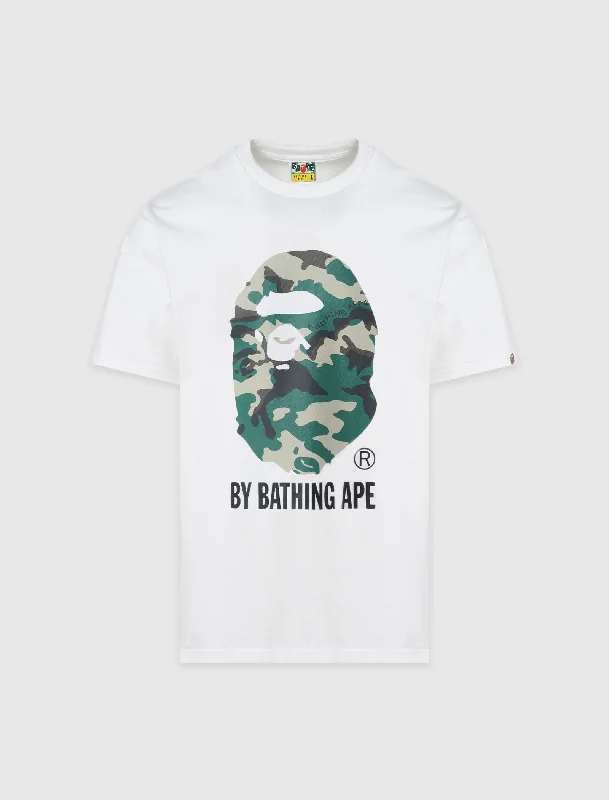 V - Neck Women T Shirt to Enhance the NecklineWOODLAND CAMO TEE