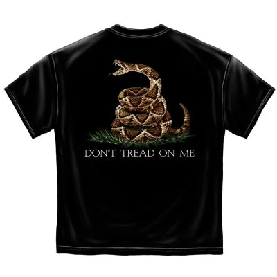 Pocketed Women T Shirt for Added FunctionalityDont Tread On Me Black T-shirt