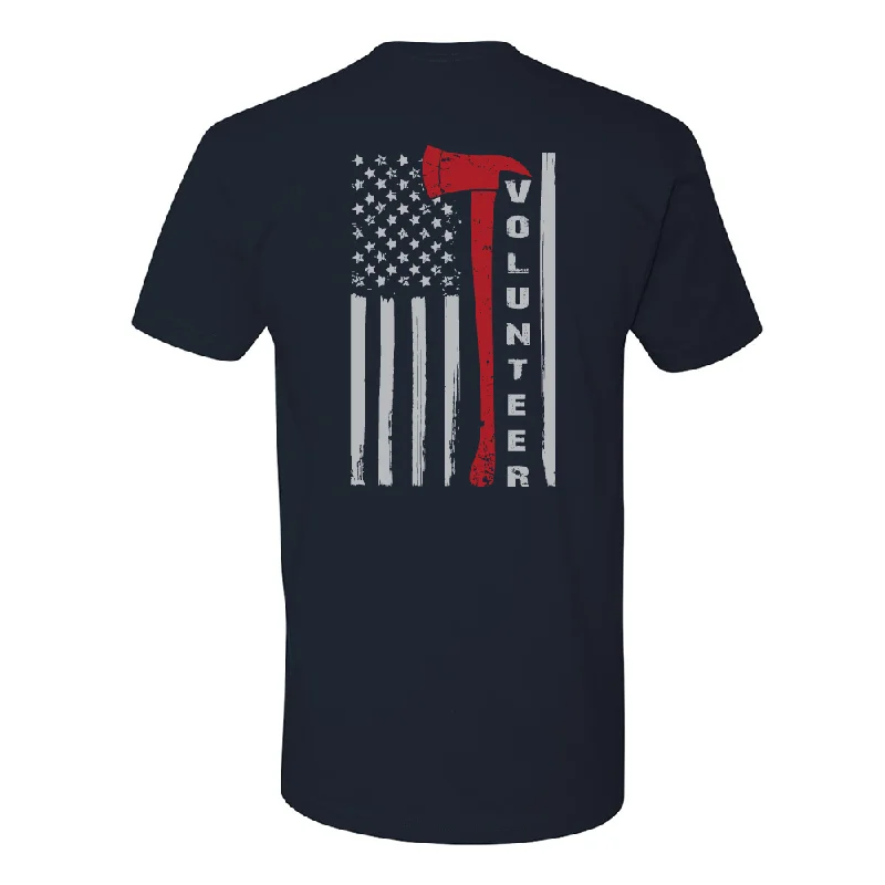 Sheer Women T Shirt for a Stylish and Alluring LookFFC 343 Flag Axe Volunteer Firefighter T-Shirt