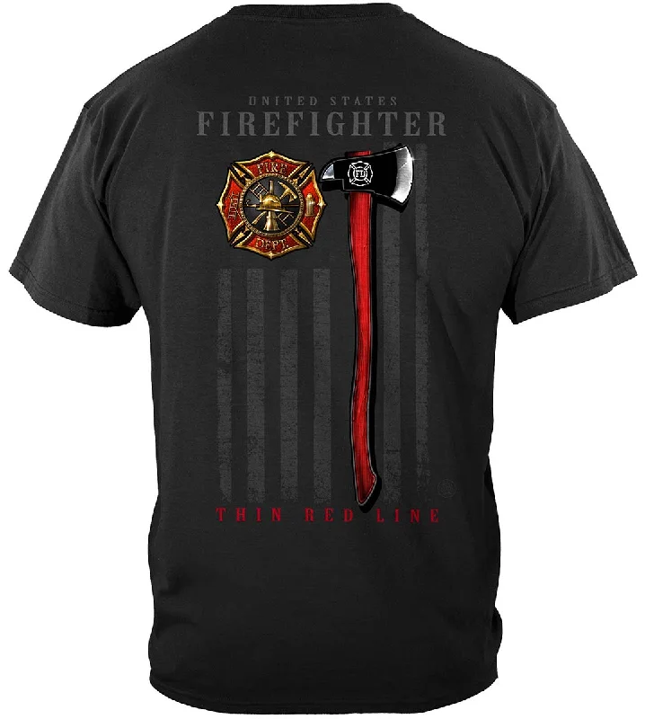 Graphic Print Women T Shirt for a Trendy StatementFirefighter Patriotic Flag Axe Classic T-Shirt