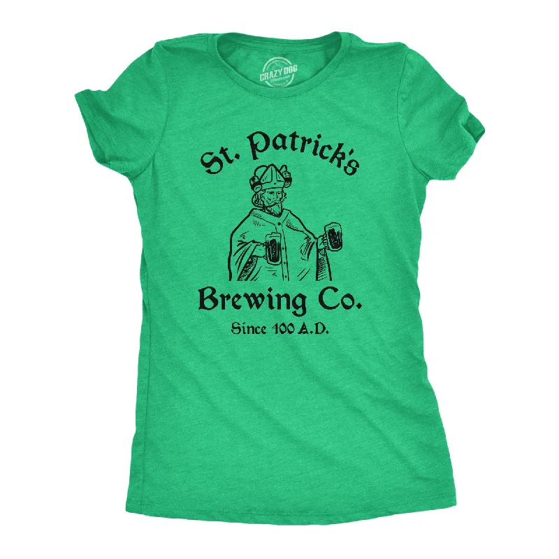 Crew Neck Women T Shirt with a Timeless DesignSt Patricks Brewing Co Women's T Shirt