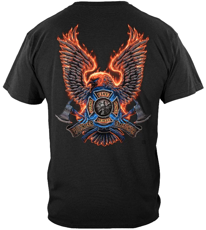 Organic Cotton Women T Shirt for Eco - Conscious WearersVolunteer Fire Eagle Tshirt