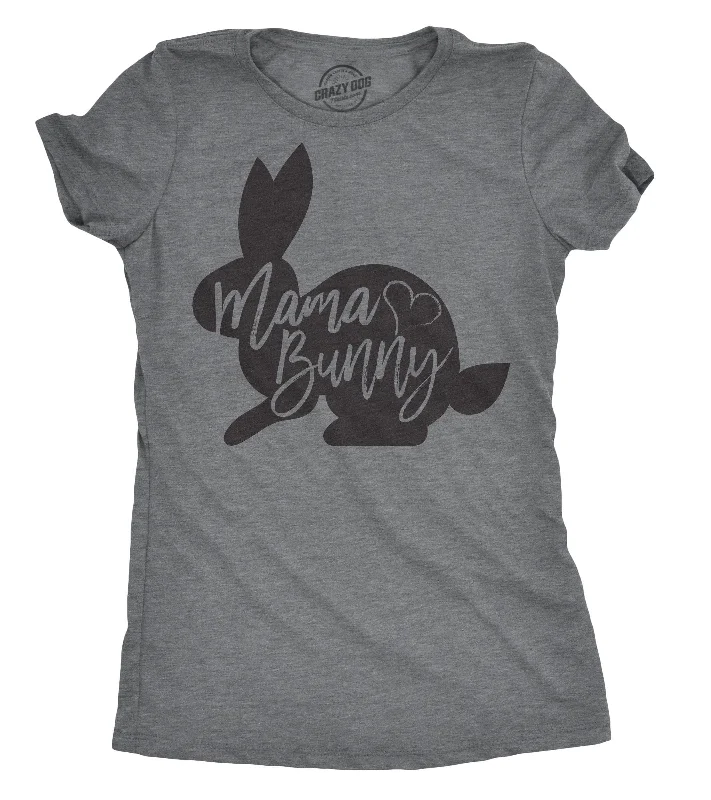 Crop Top Women T Shirt to Pair with High - Waisted BottomsMama Bunny Women's T Shirt