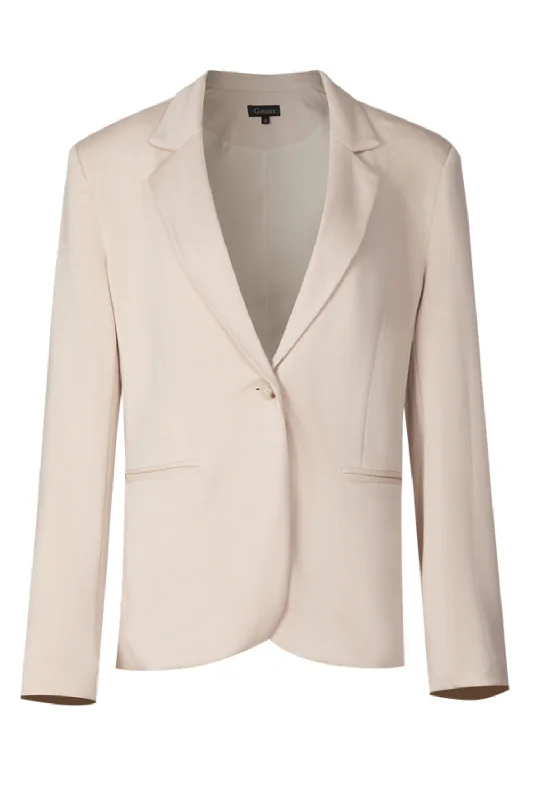 Women's Belted Blazers in Camel Color for a Sophisticated OutfitBlazer beertje zand 014