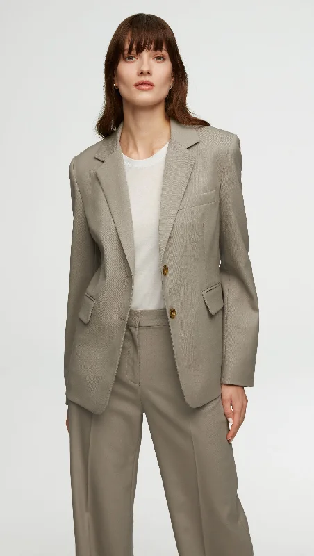 Single - Breasted Women's Linen Blend Blazers in Earth Tones for Casual WearCopain Blazer in Seasonless Wool | Laurel