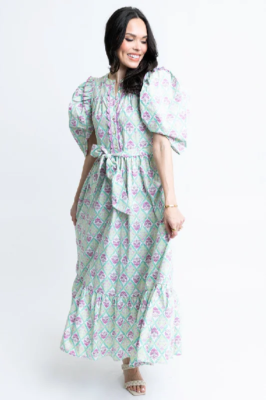 Ball Gown Women Dress with a Full Skirt for a Princess - like LookParis Floral Tier Maxi Dress