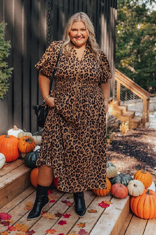 Little Black Women Dress with Sequins for a Glamorous Night OutConcrete Jungle Leopard Midi Curves