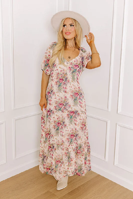 Mini Women Dress with a Short Hem for a Young and Trendy StyleEnglish Rose Garden Midi Curves