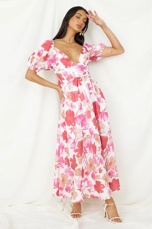 Empire Waist Women Dress to Accentuate the Bust and Conceal the WaistSugar Rush Midi Dress Pink