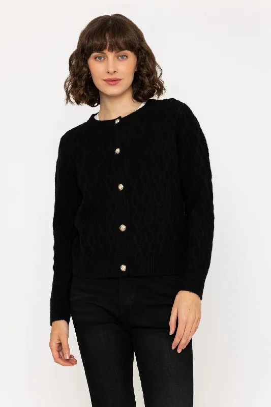 open front women cardigan for easy stylingSoft Touch Cardigan in Black