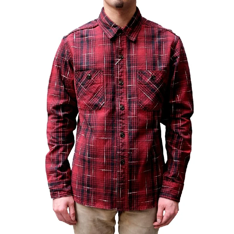 Studio D'Artisan "Midare Kasuri" Heavyweight Check Flannel Shirt