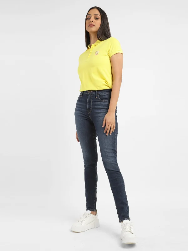 Colored women jeans in vibrant hues like red and yellowWomen's High Rise 721 Skinny Fit Jeans