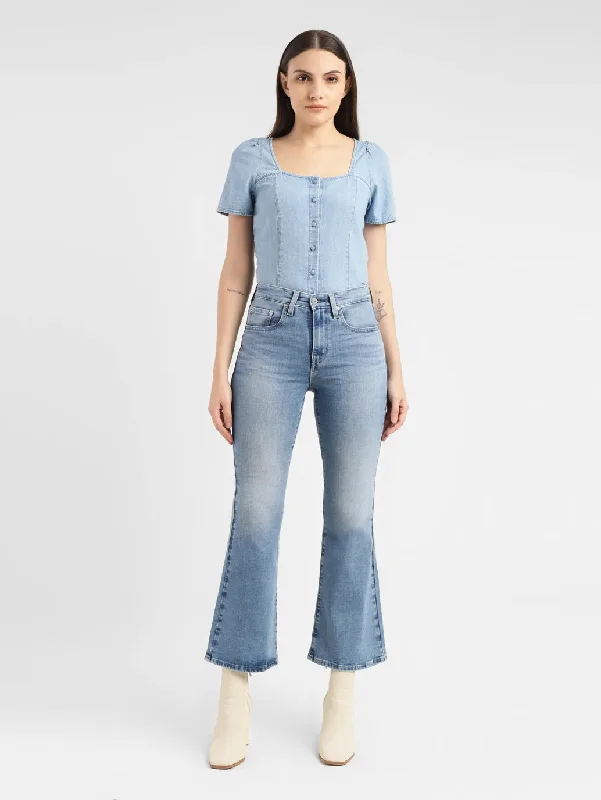 Mom jeans for a nostalgic and casual lookWomen's High Rise 726 Flared Fit Jeans