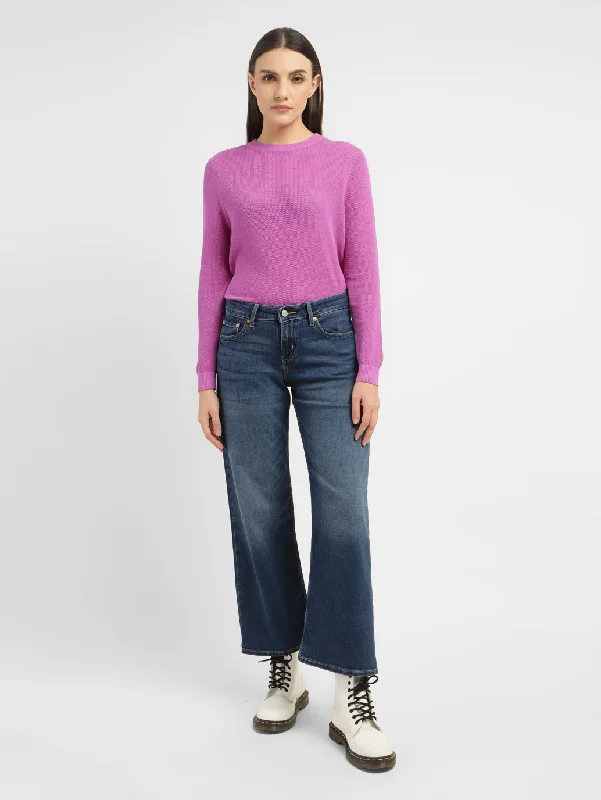 Mom jeans for a nostalgic and casual lookWomen's High Rise Straight Fit Jeans