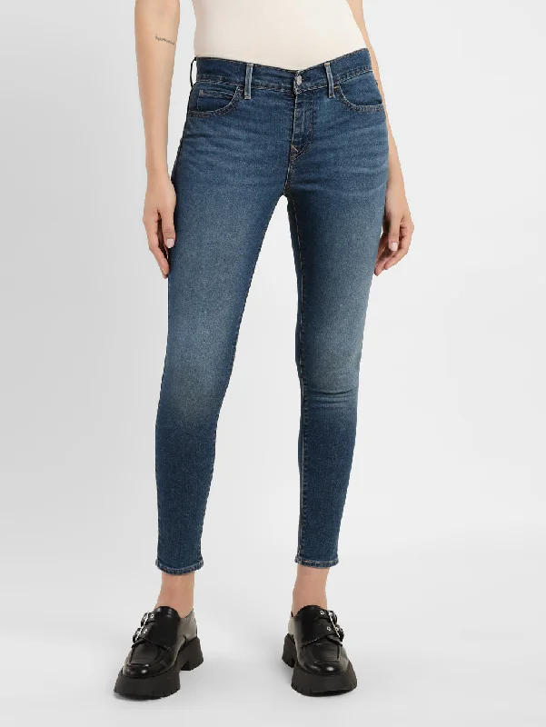 Ripped women jeans for a rebellious and fashion - forward styleWomen's Mid Rise 710 Super Skinny Fit Jeans