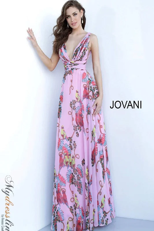 Strapless Women Dress with a Built - in Bra for Comfort and SupportJovani 1032