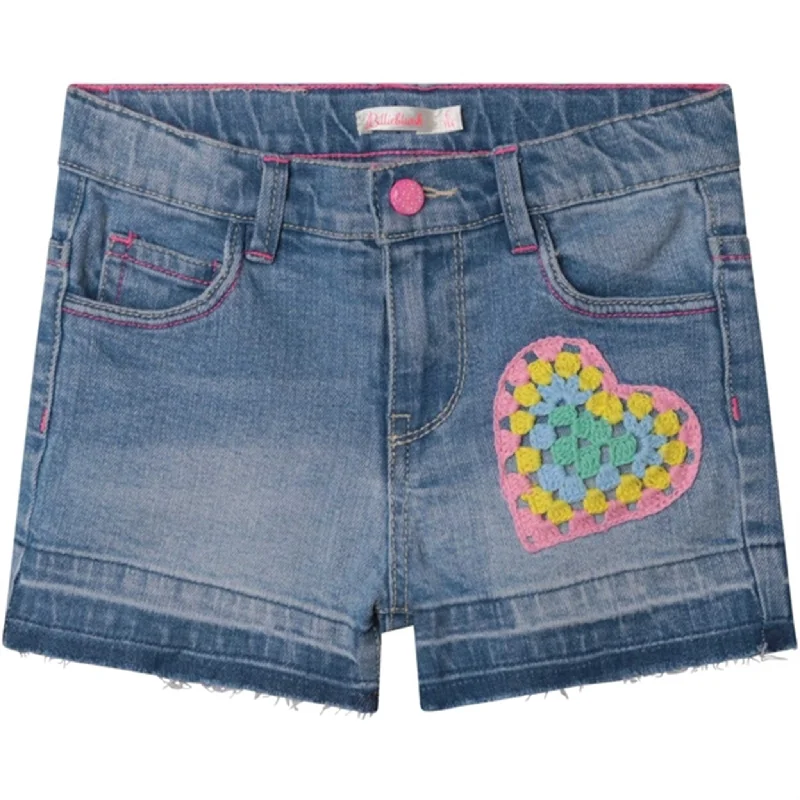 Denim Women Shorts with Distressed Details for a Casual VibeBillieblush Denim Shorts Double Stone/Bleach