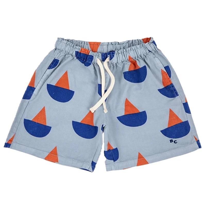 Printed Animal Print Women Shorts for a Wild and Stylish AppearanceBobo Choses Light Blue Sail Boat All Over Shorts