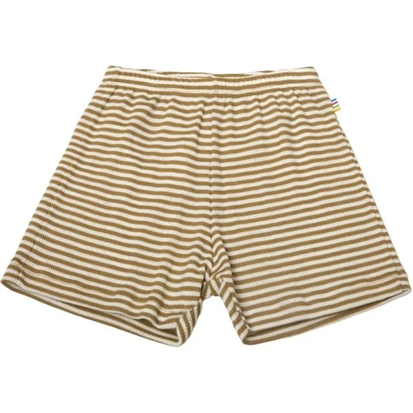 Belted Women Shorts to Enhance the WaistlineJoha Wool Khaki Shorts