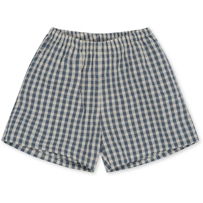 Belted Women Shorts to Enhance the WaistlineKonges Sløjd Captains Blue Check Kim Shorts